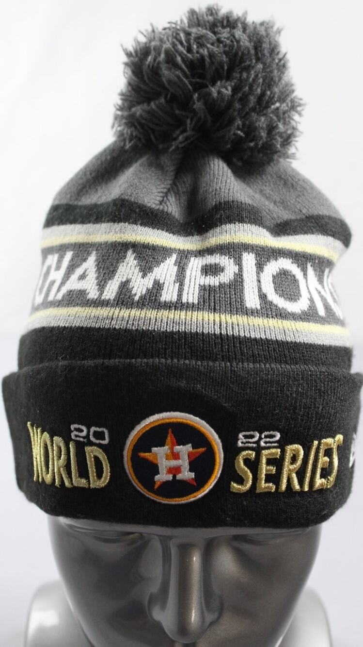 New Era Champions 20 22 World Series Beanie Hat Houston Astros 2022 On-Field OS